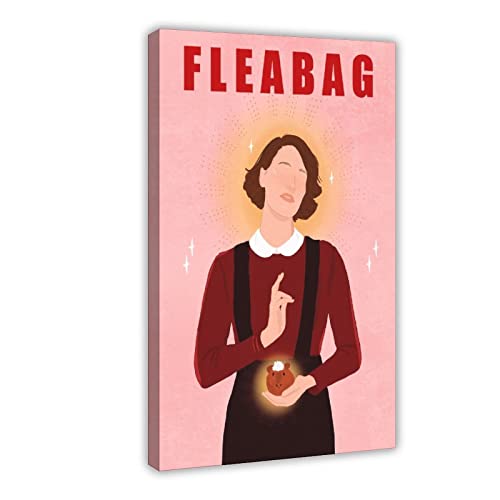 ETOMEY Black Humor Comedy Fleabag Art Poster 4 Leinwand Poster Wandkunst Dekor Druck Bild Gemälde für Wohnzimmer Schlafzimmer Dekoration Rahmenstil 30 x 45 cm von ETOMEY