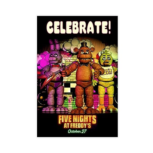 ETOMEY Filmposter "Five Nights at Freddy's", Leinwand-Poster, Schlafzimmer, Dekoration, Sport, Landschaft, Büro, Raumdekoration, Geschenk, ungerahmt, 30 x 45 cm von ETOMEY