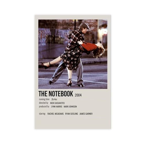 ETOMEY Filmposter "The Notebook", Leinwand-Poster, Wandkunst, Dekor, Bild, Gemälde für Wohnzimmer, Schlafzimmer, Dekoration, ungerahmt, 30 x 45 cm von ETOMEY