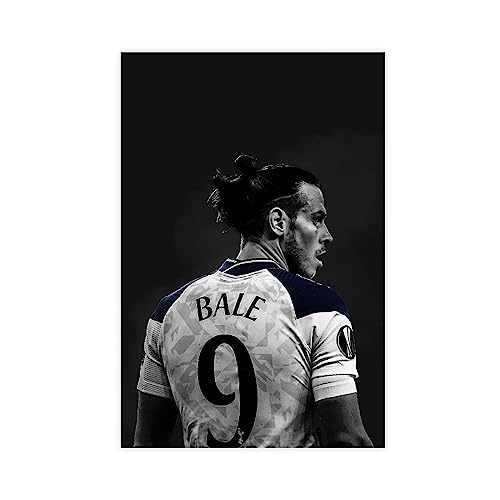 ETOMEY Gareth Bale Spors Kunstdruck Leinwand Poster Wandkunst Dekor Bild Gemälde für Wohnzimmer Schlafzimmer Dekoration Rahmen Stil 08x12inch (20x30cm) von ETOMEY