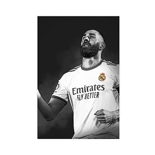 ETOMEY Karim Benzema Madrid Kunstdruck 1 Leinwandposter Schlafzimmer Dekor Sport Landschaft Büro Zimmer Dekor Geschenk ohne Rahmen Stil 50 x 75 cm von ETOMEY