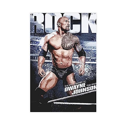 ETOMEY The Rock Dwayne Johnson Kunstdrucke, Poster, ästhetisch, 5 Stück, Leinwand-Poster, Wandkunst, Dekordruck, Bild, Gemälde für Wohnzimmer, Schlafzimmer, Dekoration, ungerahmt, 20 x 30 cm von ETOMEY