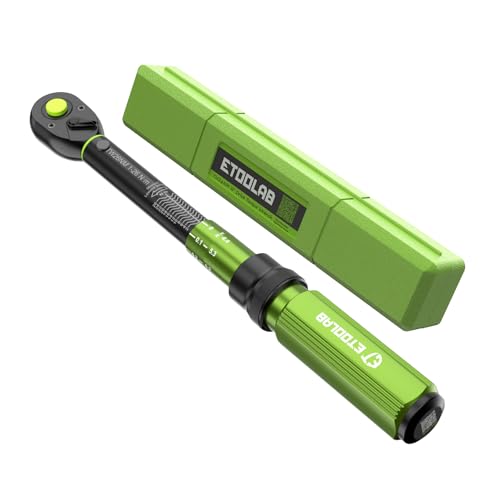 ETOOLAB 3/8" Drehmomentschlüssel, 5-70 N·m/5-49.2 lbf·ft, ±3% Fehlergenauigkeit, 72 Zähne Professioneller Drehmomentschlüssel für Autol/Motorrad/Fahrrad von ETOOLAB