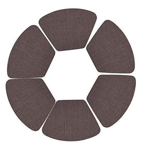 ETOPARS Keilförmige Platzsets 6er Set rutschfest Hitzebeständig PVC Tischsets Platzmatten Tischmatten für küche Restaurant Speisetisch ETOPARS Keilförmige Platzsets 6er Set rutschfest Hitzebeständig PVC Tischsets Platzmatten Tischmatten für küche Restaurant Speisetisch von ETOPARS
