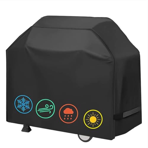 Grillabdeckung Wetterfest Oxford 420D Grillabdeckungen Universal UV-beständige Gas Grill Abdeckung Reißfest Staubdicht Heavy Duty BBQ Grillabdeckung von ETOPARS