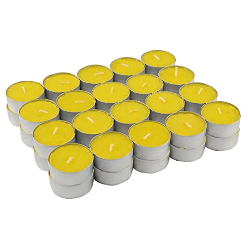 60 Stück Duftkerzen Teelichter Citronella Duft, Gelb Duftteelichter Citronella 60 Stück Duftkerzen Teelichter Citronella Duft, Gelb Duftteelichter Citronella von ETREXONLINE
