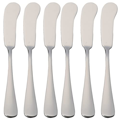 ETREXONLINE 6 Buttermesser 16,5 x 2 cm Edelstahl 18/0 Schlichtes Und Elegantes Design von ETREXONLINE