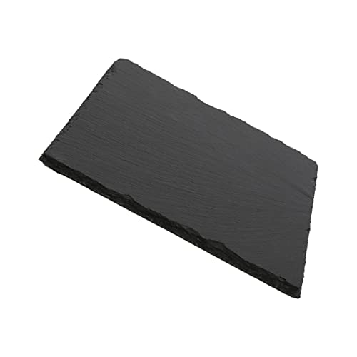 ETREXONLINE Premium-Schieferbretter | Schwarze Steinteller für Snacks | Sushi-Tabletts und Deckel | moderner Stil | verschleißfest | Ideal für jede Veranstaltung | 20 x 20 x 0,8 cm von ETREXONLINE