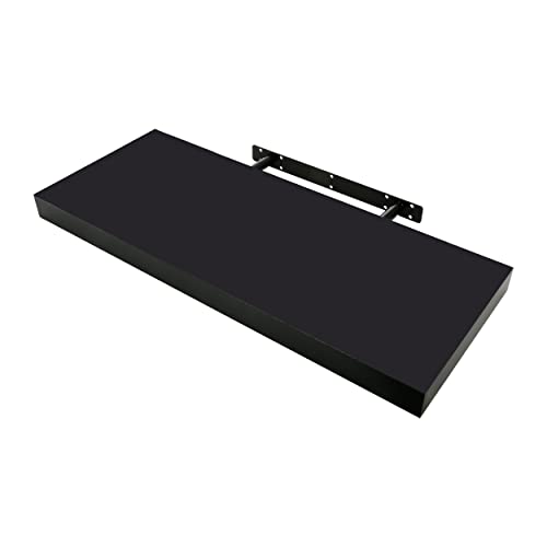 ETREXONLINE Wandregal Holz Matte Wenge-Farbe 60x25x4cm, Wandboard Bücherregal Maximale Belastung 25kg von ETREXONLINE