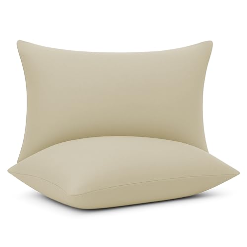 Kissenbezug mit Reißverschluss 40x90cm Weiche Undatmungsaktive, Kissenbezüge aus 100% Mikrofaser - Khaki von Etrexonline