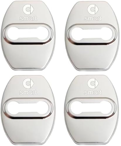 ETRFUNB 4 Stück Türschloss Abdeckung für Smart #3 Brabus, Edelstahl Autotürschloss-Schutz Korrosionsbeständig und Rostfrei Schnallenabdeckung,Silver von ETRFUNB