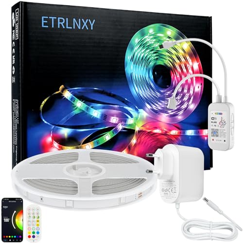 Alexa LED Strip 20m,Wifi LED Band RGB LED Stripes LED Fairy Lights Musik Syncing,Tuya App Arbeitet mit Google Assistant,LED Strips DIY Benutzerdefinierter Szenenmodus Schlafzimmer Küche Zuhause Partei von ETRLNXY