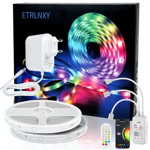 WiFi LED Strip 40m, Alexa LED Band RGB LED Stripes LED Fairy Lights Musik Syncing, App Arbeitet mit Google Assistant, LED Strips DIY Benutzerdefinierter Szenenmodus Schlafzimmer Küche Zuhause Partei WiFi LED Strip 40m, Alexa LED Band RGB LED Stripes LED Fairy Lights Musik Syncing, App Arbeitet mit Google Assistant, LED Strips DIY Benutzerdefinierter Szenenmodus Schlafzimmer Küche Zuhause Partei von ETRLNXY