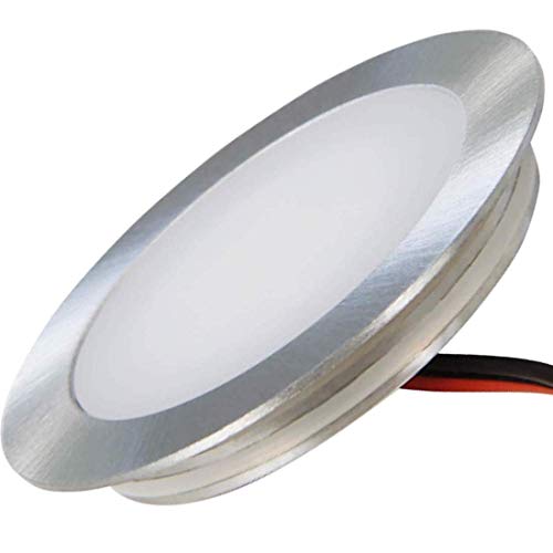 ETT Distribution GmbH 12V LED Einbauleuchte Ultra flach 1 x 0.5W Wandeinbaustrahler Tom 3000K Rund IP67 Bodeneinbauspot Trittfest Begehbar Lochausschnitt: 46mm ETT Distribution GmbH 12V LED Einbauleuchte Ultra flach 1 x 0.5W Wandeinbaustrahler Tom 3000K Rund IP67 Bodeneinbauspot Trittfest Begehbar Lochausschnitt: 46mm von ETT Distribution GmbH