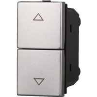 ETTROIT AG1204 Doppelt verriegelter Rollladenschalter, 10 A, graue Farbe, kompatibel mit Bticino Axolute von ETTROIT