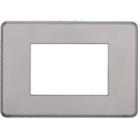 AN87306 3P Slim Slim Plate Moon-Serie, Farbe Silber, kompatibel mit Bticino Axolute Air - Ettroit AN87306 3P Slim Slim Plate Moon-Serie, Farbe Silber, kompatibel mit Bticino Axolute Air - Ettroit von ETTROIT