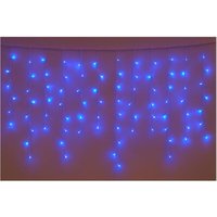 ETTROIT 200er LED-Lichterkette, 3M, blaues Licht, weißes Kabel, IP65, ausziehbar, Blitzeffekt, mit 1 Meter gleichmäßigen Drähten, Weihnachtsgirlande, von ETTROIT