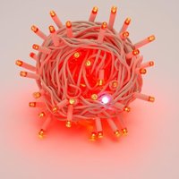 ETTROIT 300 LED-Lichterkette, 30 m, rotes Licht, weißes Kabel, IP65, ausziehbar, Blitzeffekt, Weihnachtsgirlande, Geschäfte, Weihnachtsbalkon von ETTROIT