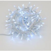 ETTROIT 300 LED Lichterkette, 30m, weißes Licht, weißes Kabel, IP65, ausziehbar, Blitzeffekt, Weihnachtsgirlande, Geschäfte, Weihnachtsbalkon von ETTROIT