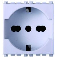 ETTROIT Schuko-Steckdose 2P+T 16A Farbe Weiß Kompatibel mit Vimar Arke VA2102B ETTROIT Schuko-Steckdose 2P+T 16A Farbe Weiß Kompatibel mit Vimar Arke VA2102B von ETTROIT