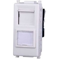 Ettroit - Datendose RJ45 Kategorie cat.6 utp kompatible Vimar Plana Weiß Farbe EV2356 von ETTROIT