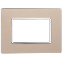 Ettroit - Kompatible Abdeckrahmen Bticino Matix 3 module Glas Gold Farbe von ETTROIT