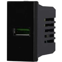 Lademodul mit einer Anschlussbuchse usb Type-A Bticino Axolute kompatibler 5Vdc 2.1A schwarz farbe Ettroit AN2401 Lademodul mit einer Anschlussbuchse usb Type-A Bticino Axolute kompatibler 5Vdc 2.1A schwarz farbe Ettroit AN2401 von ETTROIT