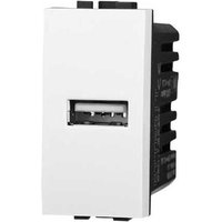 Lademodul mit einer Anschlussbuchse usb Type-A Bticino Livinglight kompatibler 5Vdc 2.1A weiße farbe Lademodul mit einer Anschlussbuchse usb Type-A Bticino Livinglight kompatibler 5Vdc 2.1A weiße farbe von ETTROIT