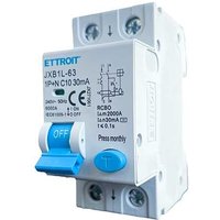 Fehlerstrom-Schutzschalter 1P+N 10A 6KA 30mA 220V Fehlerstrom-Schutzschalter 1P+N 10A 6KA 30mA 220V von ETTROIT
