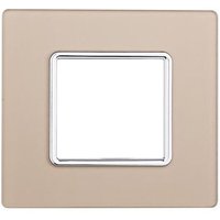 Kompatible Abdeckrahmen Bticino Matix 2 module Glas Gold Farbe - Goldfarben von ETTROIT