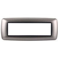 Kompatible Abdeckrahmen Bticino Livinglight 7 module konvexer Kunststoff titan Farbe von ETTROIT