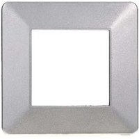 Kompatible Abdeckrahmen Vimar Plana 2 module kunststoff silber farbe Ettroit EV83206 von ETTROIT