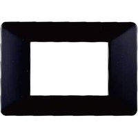 Kompatible Abdeckrahmen Vimar Plana 3 module kunststoff schwarz farbe Ettroit EV83302 von ETTROIT