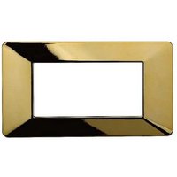 Kompatible Abdeckrahmen Vimar Plana 4 module kunststoff gold glänzend farbe Ettroit EV83412 von ETTROIT