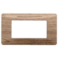 Kompatible Abdeckrahmen Vimar Plana 4 module kunststoff helles Holz farbe Ettroit EV83404 von ETTROIT