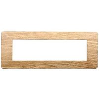 Kompatible Abdeckrahmen Vimar Plana 7 module kunststoff dunkles Holz farbe Ettroit EV83705 von ETTROIT