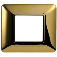 Kompatible Abdeckrahmen Bticino Matix 2 module Kunststoff gold glänzend Farbe - Goldfarben von ETTROIT