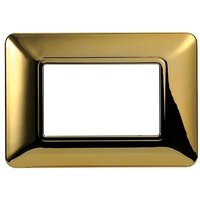Kompatible Abdeckrahmen Bticino Matix 3 module Kunststoff gold glänzend Farbe - Goldfarben von ETTROIT