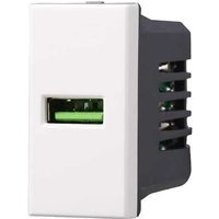 Lademodul mit einer Anschlussbuchse USB Type-A Bticino Axolute kompatibler 5Vdc 2.1A weiße farbe Ettroit AB2401 Lademodul mit einer Anschlussbuchse USB Type-A Bticino Axolute kompatibler 5Vdc 2.1A weiße farbe Ettroit AB2401 von ETTROIT