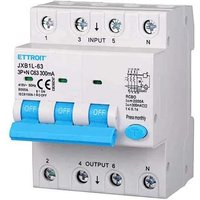 Lebenserhaltender differenzmagnetothermischer schalter für din schiene 4 module 3P+N 63A C63 380V 300mA 6KA Lebenserhaltender differenzmagnetothermischer schalter für din schiene 4 module 3P+N 63A C63 380V 300mA 6KA von ETTROIT