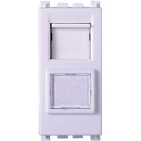 Ettroit - RJ45 CAT6 Datenbuchsenmodul Netzwerkanschluss kompatibel mit Vimar Arke Farbe weiß, VA2356B von ETTROIT