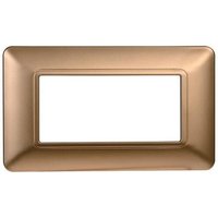 Kompatible Abdeckrahmen Bticino Matix 4 module Kunststoff gold Farbe von ETTROIT