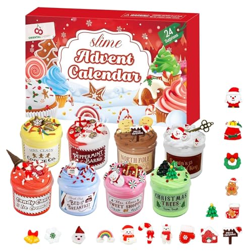 ETUCYNG 24 Tage Slime Adventskalender,Kinder Spielzeug Schleim Countdown Kalender - Lehrreich Interaktives Bastelspielzeug Für Familienabend Schulaktivitäten Kinder Jugendliche Erwachsene Hausparty ETUCYNG 24 Tage Slime Adventskalender,Kinder Spielzeug Schleim Countdown Kalender - Lehrreich Interaktives Bastelspielzeug Für Familienabend Schulaktivitäten Kinder Jugendliche Erwachsene Hausparty von ETUCYNG