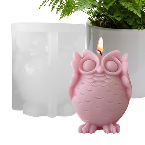 ETUCYNG 3D-Eulen-Formen, wiederverwendbare Silikonform, antihaftbeschichtet, Gießform für Kerzen, Schokolade, Gips ETUCYNG 3D-Eulen-Formen, wiederverwendbare Silikonform, antihaftbeschichtet, Gießform für Kerzen, Schokolade, Gips von ETUCYNG