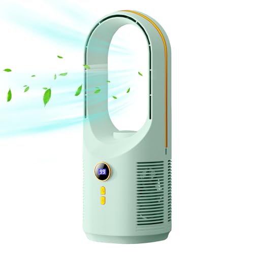 ETUCYNG Desktop Bladeless Fan - Kompakter Schreibtischlüfter Mit 5 Geschwindigkeitsstufen Lüfterlos | USB-Aufladbar Mit 1800mAh Leise Tragbarer Luftstrom Gerät Für Zuhause Büro Und Reisen ETUCYNG Desktop Bladeless Fan - Kompakter Schreibtischlüfter Mit 5 Geschwindigkeitsstufen Lüfterlos | USB-Aufladbar Mit 1800mAh Leise Tragbarer Luftstrom Gerät Für Zuhause Büro Und Reisen von ETUCYNG