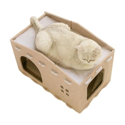 ETUCYNG Doppelschichtiges Katzenbett | Katzenbetten | Katzenbett Katzenwürfel Indoor Katzenhaus Haustier Condo Katzenkratzer für Kätzchen ETUCYNG Doppelschichtiges Katzenbett | Katzenbetten | Katzenbett Katzenwürfel Indoor Katzenhaus Haustier Condo Katzenkratzer für Kätzchen von ETUCYNG
