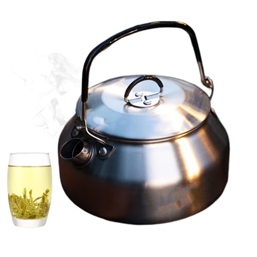 ETUCYNG Edelstahl Teekessel 0.8L,Wasserkocher Mit Klappbarem Griff - Tragbarer Heizer Für Küche Reisen Kocher Camping Büro ETUCYNG Edelstahl Teekessel 0.8L,Wasserkocher Mit Klappbarem Griff - Tragbarer Heizer Für Küche Reisen Kocher Camping Büro von ETUCYNG