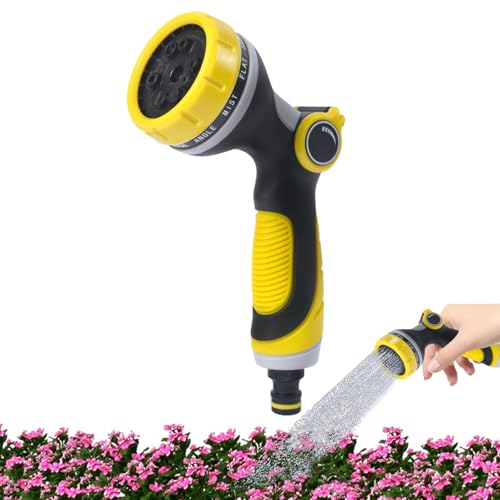 ETUCYNG Hochdruck-Schlauchtülle, 10 Modi, Sprühschlauchdüse, Gartenschlauchsprüher – Powerfulo Wasserschlauch-Sprüher, Schlauchtülle für Autowäsche, Haustiere, Baden ETUCYNG Hochdruck-Schlauchtülle, 10 Modi, Sprühschlauchdüse, Gartenschlauchsprüher – Powerfulo Wasserschlauch-Sprüher, Schlauchtülle für Autowäsche, Haustiere, Baden von ETUCYNG