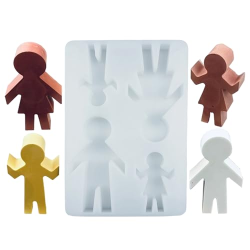 ETUCYNG Kerzenformen | Familienfiguren Epoxidharz Formen - Silikon Bastelform Für Heimdekoration Gipsornament Kerzenherstellung Epoxidharz Guss ETUCYNG Kerzenformen | Familienfiguren Epoxidharz Formen - Silikon Bastelform Für Heimdekoration Gipsornament Kerzenherstellung Epoxidharz Guss von ETUCYNG