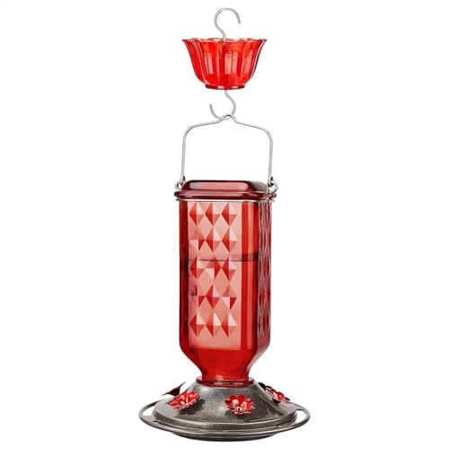 ETUCYNG Kolibri-Futterspender zum Aufhängen, Vogelfutterstation mit integriertem Ameisengraben | auslaufsichere Kolibri-Futterversorgung für den Außenbereich, für Garten, Hof ETUCYNG Kolibri-Futterspender zum Aufhängen, Vogelfutterstation mit integriertem Ameisengraben | auslaufsichere Kolibri-Futterversorgung für den Außenbereich, für Garten, Hof von ETUCYNG